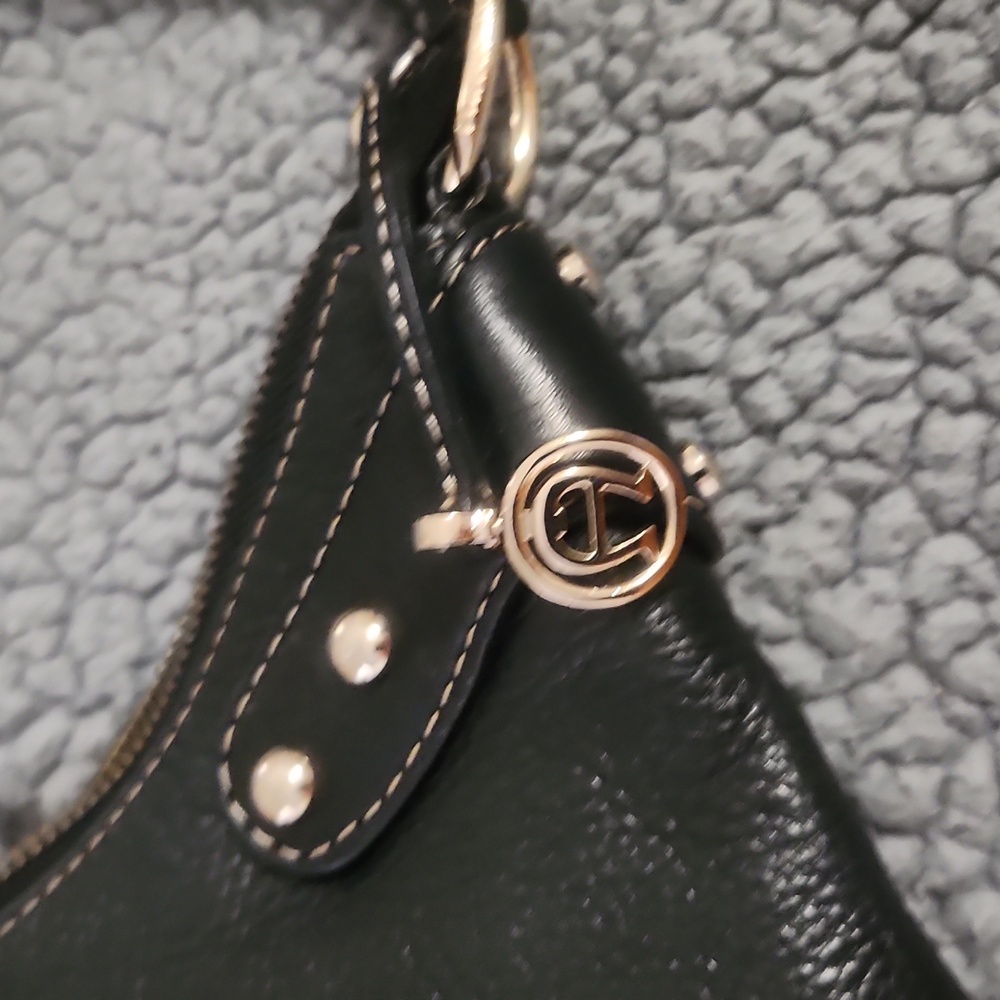 Etienne Aigner black leather shoulder bag - Picture 4 of 15